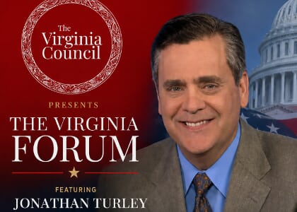 Jonathan Turley author of Rage and the Republic with The Virginia Forum