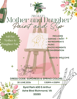 Mother & Daughter Paint & Sip