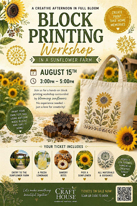 Block Printing - By the Blooms!