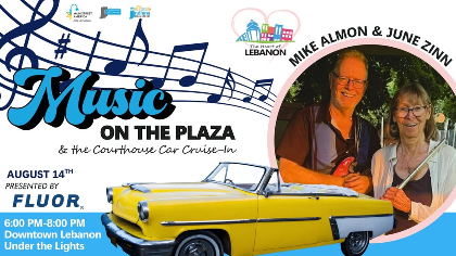 Music on the Plaza & Courthouse Cruise-In feat. Mike Almon w/ June Zinn
