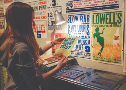 Family Program: Make A Postcard with Hatch Show Print