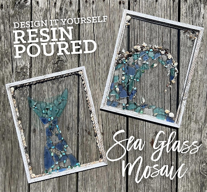 Resin Pour Sea Glass Frame Workshop