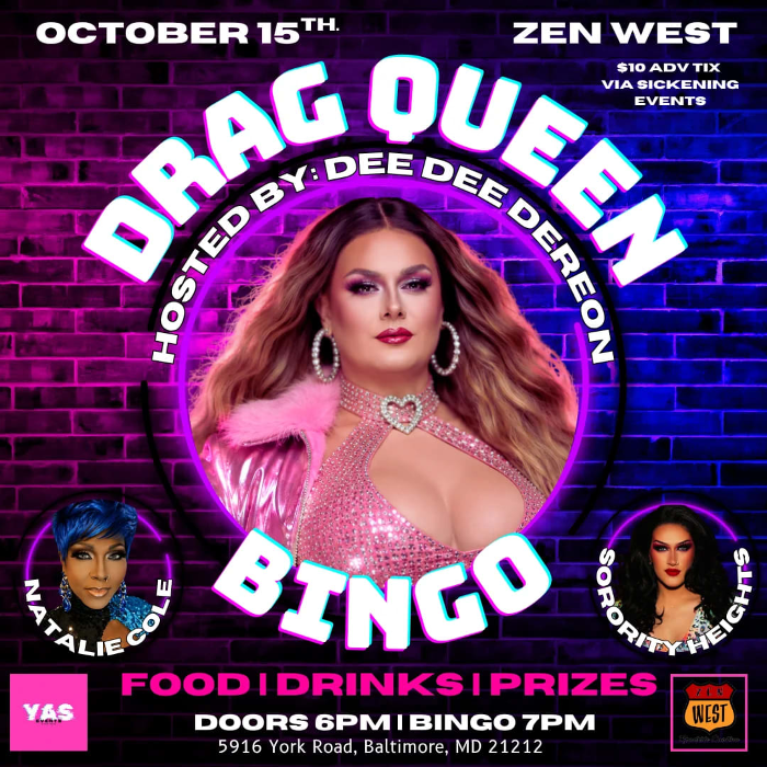 Zen West Drag Queen Bingo