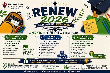 RENEW 2026: Ready for School. Rooted in Christ
