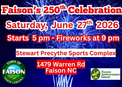 Faison's 250th CELEBRATION