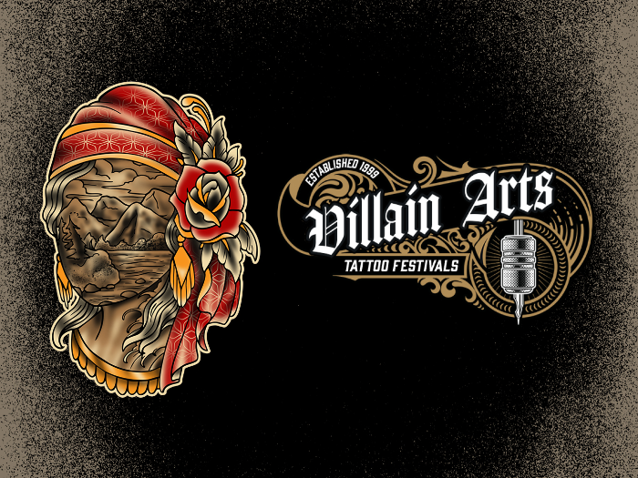 Poster for Villain Arts' 7th Annual Asheville Tattoo Arts Festival