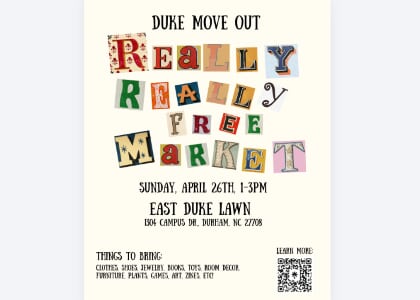 Really Really Free Market - Duke Move-Out Edition