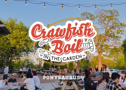 Crawfish Boil at Ponysaurus Brewing Co. Durham