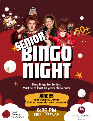 Senior Bingo Night (Ages 50+; 18+ Welcome)