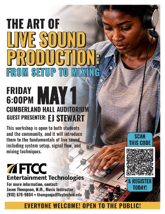 FTCC presents The Art of Live Sound Production: From Setup to Mixing