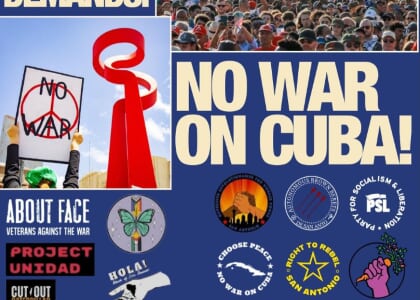 No War On Cuba Rally