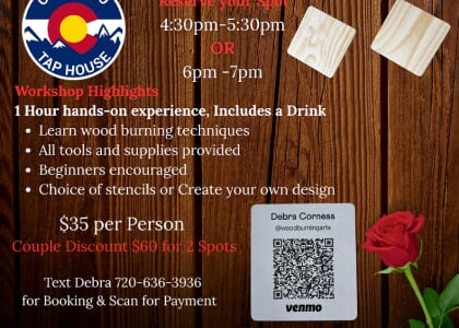 Valentine's Coaster Burning Class