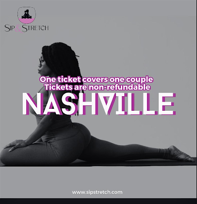 AUG 28TH 7 PM | NASHVILLE | Sip & Stretch Couples Yoga Date Night