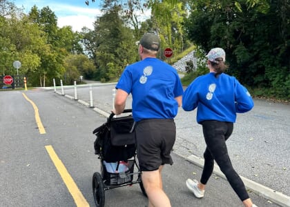 wear the blue Saturday Run