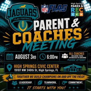 Jaguars Flag Football Parent & Coaches Meeting
