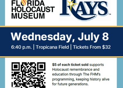 Florida Holocaust Museum Night at The Rays