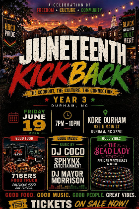 The Juneteenth Kickback returns for Year 3