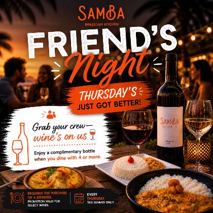 Friends Night" at Samba Brazilian Kitchen