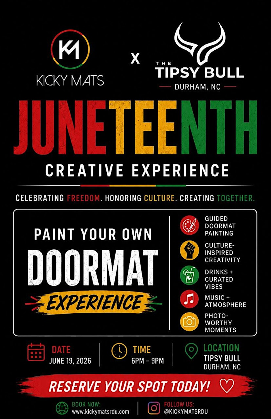 Kicky Mats RDU Juneteenth Edition