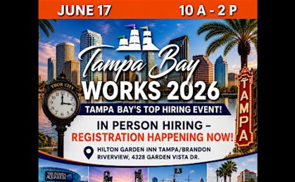 Tampa WORKS Job Fair!  June 17