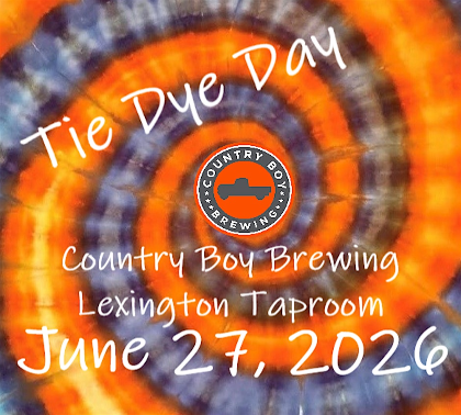 Country Boy Brewing Tie Dye Day