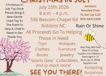 Community Yard Sale\ Christmas In July