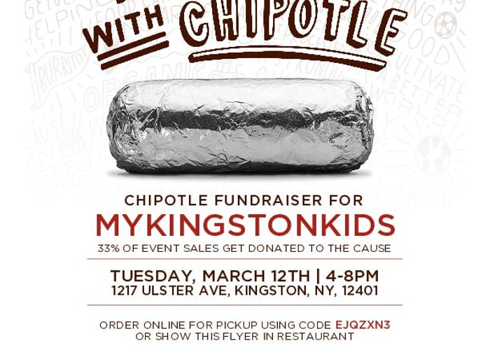 MyKingstonKids Fundraiser Event at Chipotle