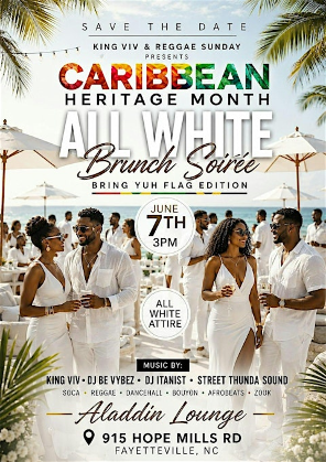 Caribbean Heritage All White Brunch