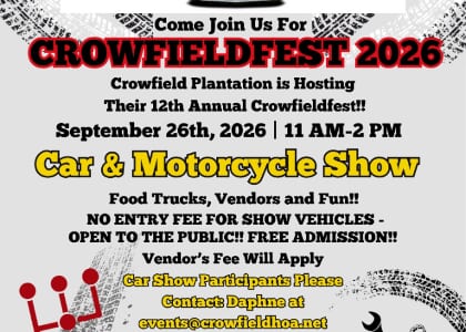 2026 Crowfieldfest ~ Car & Motorcycle Show