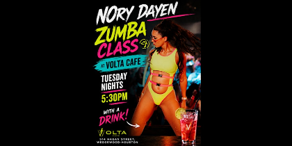 ZUMBA Tuesdays at Volta Cafe
