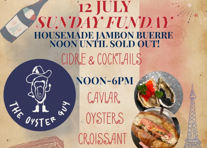 Bastille Bash Brunch: Caviar, Oysters & Croissant Lobster Rolls