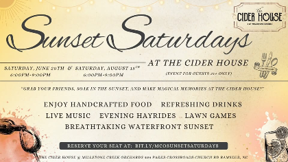 Sunset Saturdays @ The Cider House