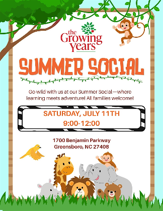 The Growing Years Summer Social