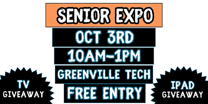 2026 Greenville  Senior Expo (Free Event) 65" TV Giveaway