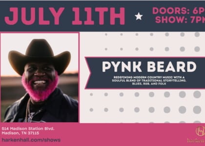 Pynk Beard to Perform at Harken Hall July 11