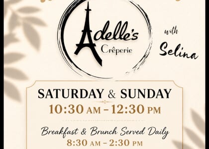 Live Music Every Saturday & Sunday at Adelle's Creperie