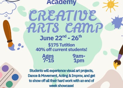 Popular Demand!! Hurry!! Clarksville Music and Arts Academy's Camp