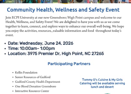 Community Health, Wellness, and Safety Event