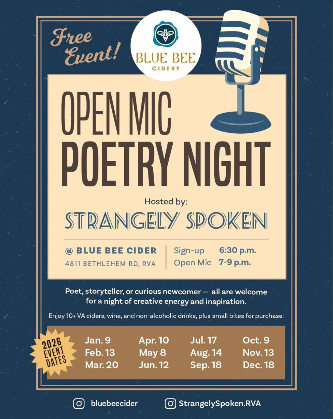 Open Mic Poetry Night w/ Strangely Spoken