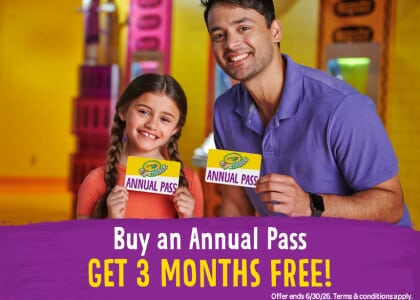 Buy an Annual Pass, get 3 Months FREE!