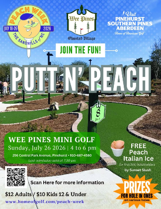Putt N' Peach at Wee Pines Mini Golf