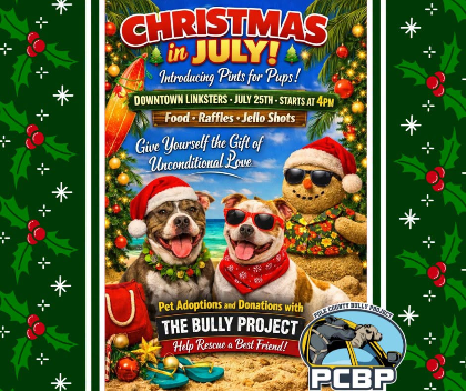 Christmas in July - Pints for Pups at Linksters!