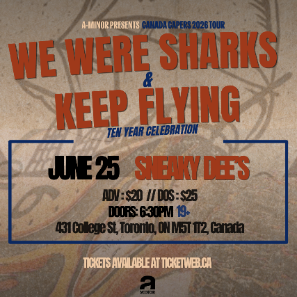 We Were Sharks & Keep Flying at Sneaky Dee's