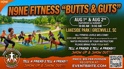N9NE FITNESS "BUTTS & GUTS" EVENT