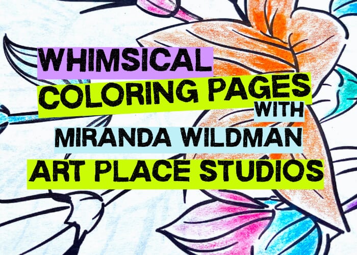 Poster for Whimsical Coloring Pages Mid-Week Break