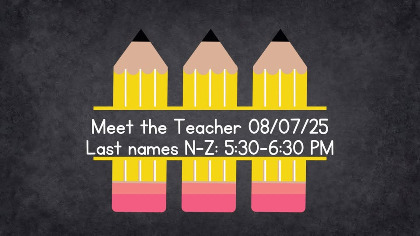 Meet the Teacher Night: Last names N - Z