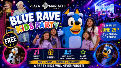 FREE BLUE RAVE KIDS PARTY