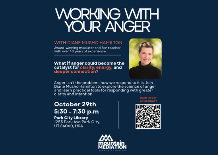 Guest Speaker Diane Musho Hamilton - Working with the Energy of Anger