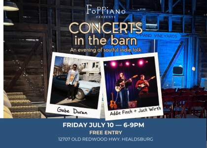 GABE DURAN - ADDIE FINCH - JACK WIRTH FOPPIANO CONCERT IN THE BARN