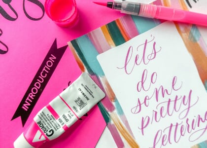 Brush Lettering for Beginners at The Sip Room